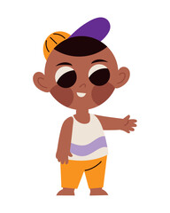 cute boy wearing summer clothes