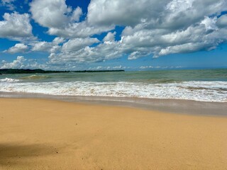 Ermitaño beach with sand and sky. Samana, Dominican Republic

