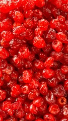 Top View of Dried Cranberries – Healthy Snack and Superfood Ingredient