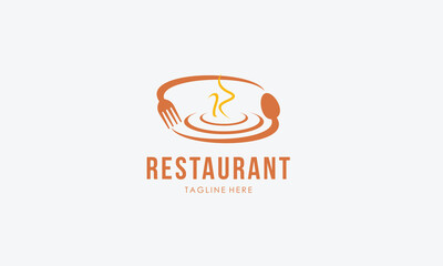 Restaurant logo design vector template