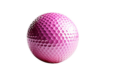 Golf ball on transparent background 