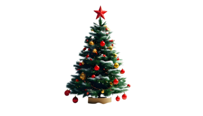 Christmas tree on top with no background