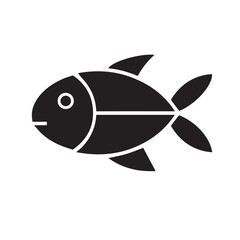 Fish logo silhouette in Illustrator design