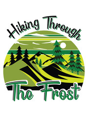 Obraz premium Winter Magic Design Retro Typography Vector