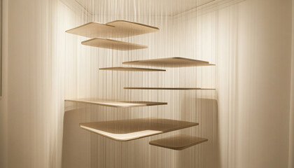 Obraz premium Minimalist and unique interior design in the house