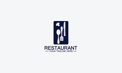 Restaurant logo design vector template