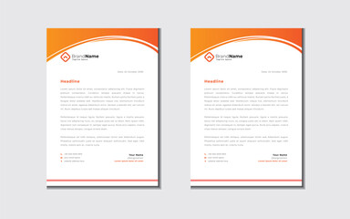 modern letterhead design template for your design
