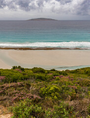 Low tide looking over West Beach, Esperance Western Australia.