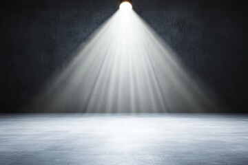 Obraz premium Dramatic Spotlight on Empty Stage, Awaiting the Show's Grand Entrance