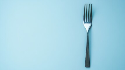 Fork on clean background soft shadows minimalist and sleek design