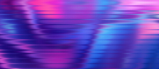 Abstract Glass Illuminated with Wavy Multicolored Light: A Stunning Close-Up