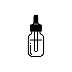 Dropper And Bottle Vector Logo