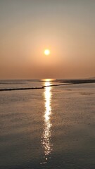 Naklejka premium sunset on the sea