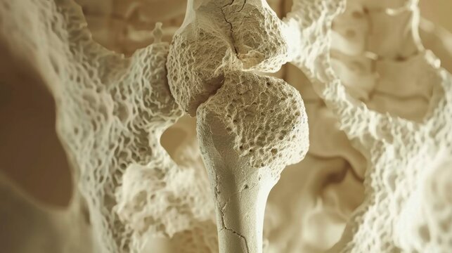 Osteoporosis: A condition that causes bones to weaken and become brittle, increasing fracture risk, typically due to aging or hormonal changes.
