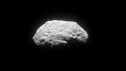 Asteroid Bennu Close Up  Space Rock Surface Texture with Craters and Regolith