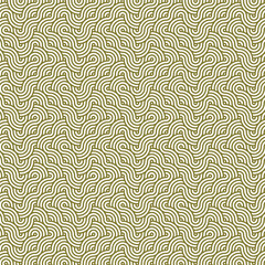 Seamless pattern with abstract curly waves. Modern stylish texture. Repeating geometric background.