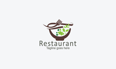 Restaurant logo design vector template