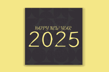 new year social media template design