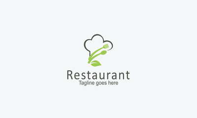 Restaurant logo design vector template