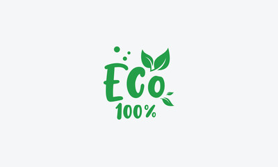 Healthy food and  nature logo 