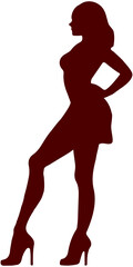 Model Girl Silhouette icon
