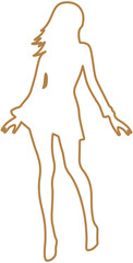 woman silhouette outline
