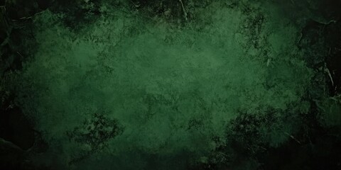 Obraz premium dark Green texture wall background, old vintage textured, vintage marbled textured border with soft center light, Christmas background