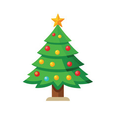 christmas tree clipart illustration