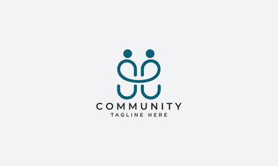 Community logo design vector template