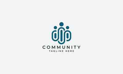 Community logo design vector template