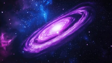 Cosmic Beauty of a Spiral Galaxy in Vibrant Colors