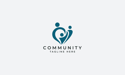 Community logo design vector template