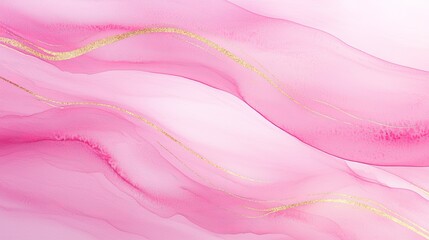Fototapeta premium Elegant Pink Abstract Background with Golden Accents