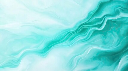 Obraz premium Serene Aqua Waves Flowing in Harmony
