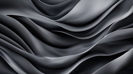 Fototapeta premium Abstract Gray Waves Flowing in Motion