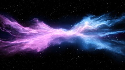 Obraz premium Ethereal Cosmic Nebula in Vibrant Colors