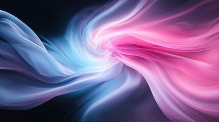 Obraz premium Ethereal Flow of Blue and Pink Light