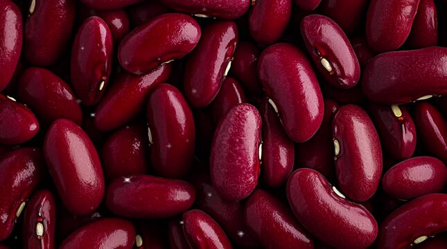 close-up fresh red beans background