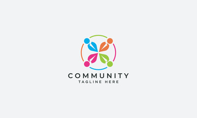 Community logo design vector template