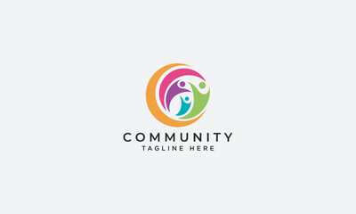 Community logo design vector template