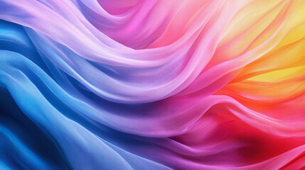 Fototapeta premium soft blurred blue, pink, purple and yellow gradient defocused abstract background. soft smooth lines pantone texture.