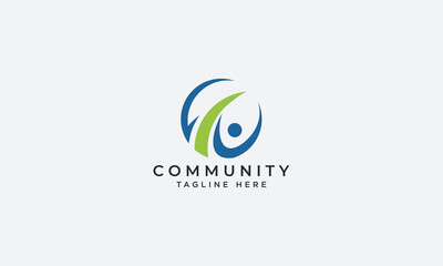 Community logo design vector template