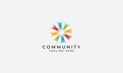 Community logo design vector template