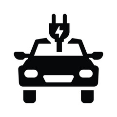 Electric car icon