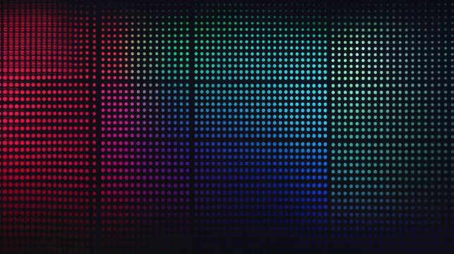 Pixel grid complements the array of LEDs, creating a striking visual effect.