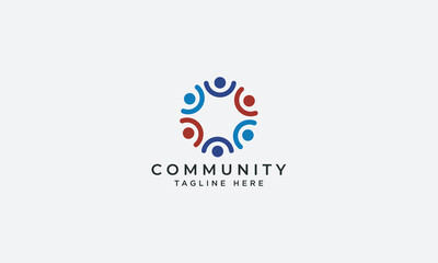 Community logo design vector template