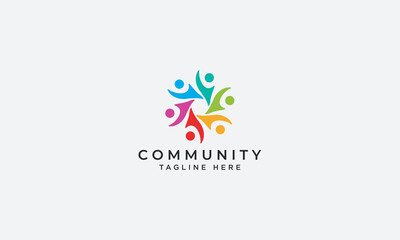Community logo design vector template