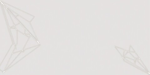 Intricate and minimalist geometric line design element with sharp angles and bold curves, sharp angles, isolated, lines