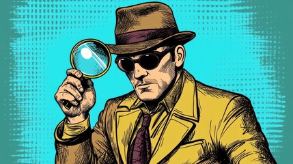 Modern take on classic detective imagery.