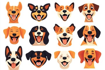 Charming cartoon animals celebrate creativity with fun facial designs.